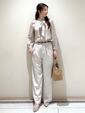 「esche（エッシュ）のアイテム」を使った、sakiさん（レディース・164cm）の春コーディネート