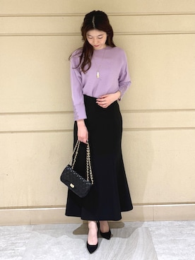 「COUP DE CHANCE（クードシャンス）のアイテム」を使った、sakiさん（レディース・164cm）の秋コーディネート