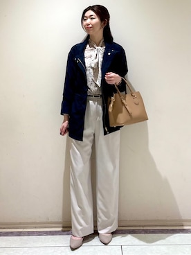 「esche（エッシュ）のアイテム」を使った、sakiさん（レディース・164cm）の春コーディネート