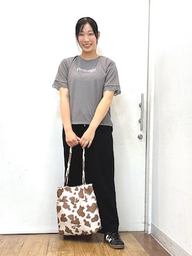「SHOO・LA・RUE（シューラルー）のアイテム（トートバッグ）」を使った、栗山 花凜さん（レディース・170cm）の夏コーディネート