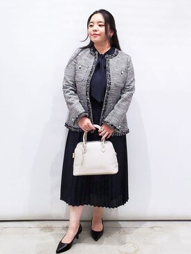 「アイテム（その他ヘアアクセサリー、ブルー系）」を使った、ちぃさん（レディース・153cm）の冬コーディネート