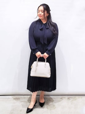 「アイテム（その他ヘアアクセサリー、ブルー系）」を使った、ちぃさん（レディース・153cm）の冬コーディネート