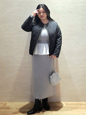 「index（インデックス）のアイテム（ブルゾン）」を使った、ちぃさん（レディース・153cm）の冬コーディネート