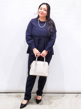 「アイテム（その他ヘアアクセサリー、ブルー系）」を使った、ちぃさん（レディース・153cm）の冬コーディネート