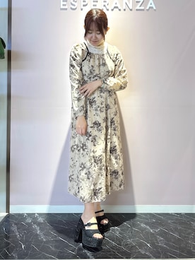 「ESPERANZA（エスペランサ）のアイテム」を使った、neinaさん（レディース・153cm）の春コーディネート