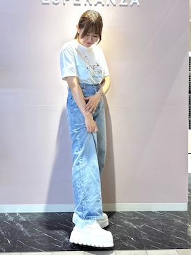 「ESPERANZA（エスペランサ）のアイテム」を使った、neinaさん（レディース・153cm）の夏コーディネート