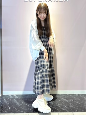 「ESPERANZA（エスペランサ）のアイテム」を使った、neinaさん（レディース・153cm）の夏コーディネート
