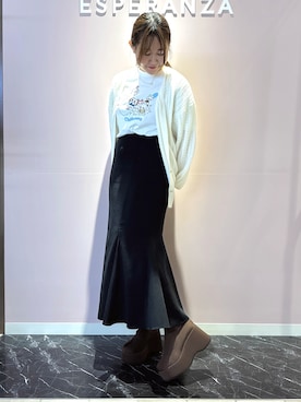「ESPERANZA（エスペランサ）のアイテム」を使った、neinaさん（レディース・153cm）の秋コーディネート