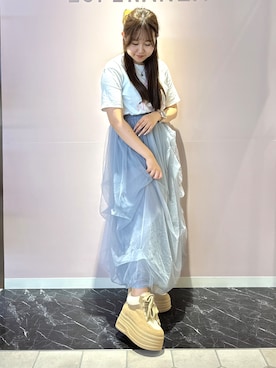 「ESPERANZA（エスペランサ）のアイテム」を使った、neinaさん（レディース・153cm）の夏コーディネート