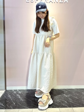 「ESPERANZA（エスペランサ）のアイテム」を使った、neinaさん（レディース・153cm）の夏コーディネート