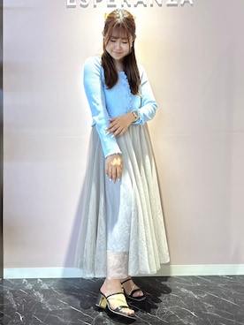 「ESPERANZA（エスペランサ）のアイテム」を使った、neinaさん（レディース・153cm）の春コーディネート