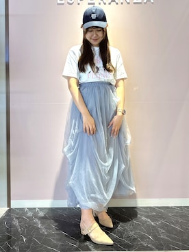「ESPERANZA（エスペランサ）のアイテム」を使った、neinaさん（レディース・153cm）の夏コーディネート