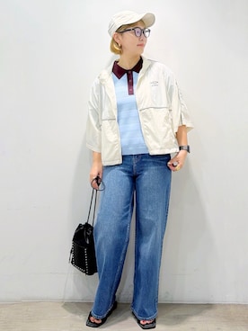 「UMBRO（アンブロ）のアイテム」を使った、sumicaさん（レディース・157cm）の夏コーディネート