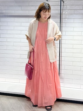 「オーガニックコットン」｜sumicaさん（レディース・157cm）の春コーディネート