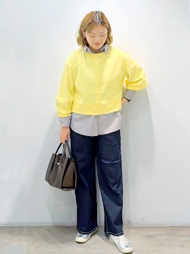 「GALLEST（ギャレスト）のアイテム」を使った、sumicaさん（レディース・157cm）の秋コーディネート