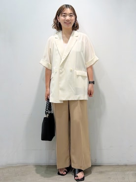 「アイテム（ファッション雑貨）」を使った、sumicaさん（レディース・157cm）の春コーディネート