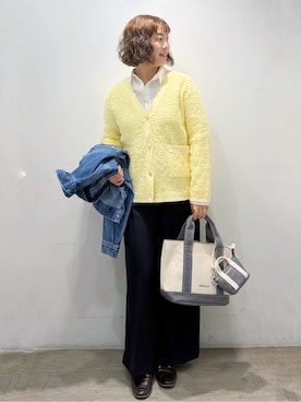 「smart pink（スマートピンク）のアイテム（トップス）」を使った、sumicaさん（レディース・157cm）の春コーディネート