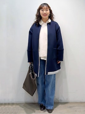 「UNTITLED（アンタイトル）のアイテム（ワンピース/ドレス）」を使った、sumicaさん（レディース・157cm）の冬コーディネート