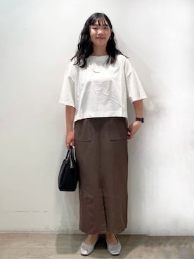 「OPAQUE.CLIP（オペークドットクリップ）のアイテム」を使った、sumicaさん（レディース・157cm）の春コーディネート