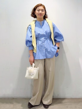 「アイテム（チャーム）」を使った、sumicaさん（レディース・157cm）の春コーディネート