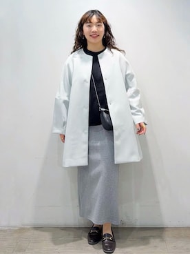 「UNTITLED（アンタイトル）のアイテム（ワンピース/ドレス）」を使った、sumicaさん（レディース・157cm）の冬コーディネート