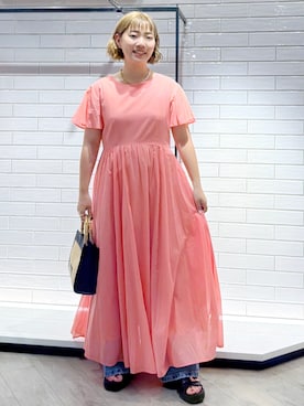 「オーガニックコットン」｜sumicaさん（レディース・157cm）の夏コーディネート