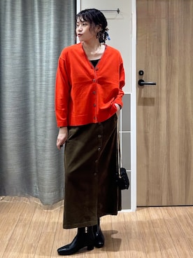 「grove（グローブ）のアイテム」を使った、よっしーさん（レディース・155cm）の秋コーディネート