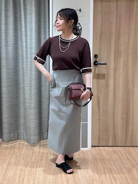 「grove（グローブ）のアイテム」を使った、よっしーさん（レディース・155cm）の夏コーディネート