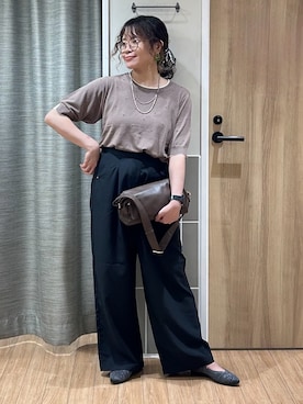 「grove（グローブ）のアイテム」を使った、よっしーさん（レディース・155cm）の夏コーディネート