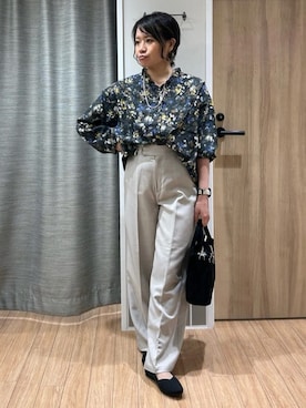 「ハローキティコラボ（ハローキティコラボ）のアイテム」を使った、よっしーさん（レディース・155cm）の秋コーディネート