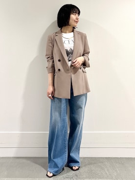 「UNTITLED（アンタイトル）のアイテム」を使った、モエカさん（レディース・156cm）の秋コーディネート