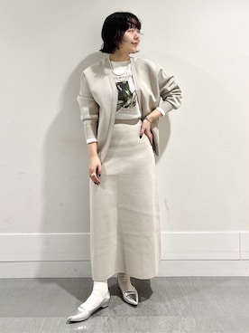 「SOUP（スープ）のアイテム」を使った、モエカさん（レディース・156cm）の冬コーディネート