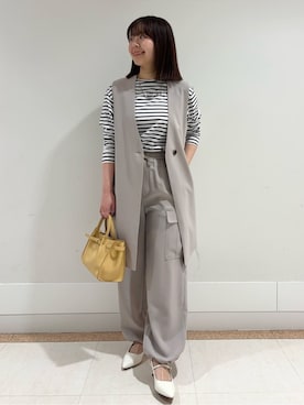 モエカさん(レディース・155cm)の春コーディネート
