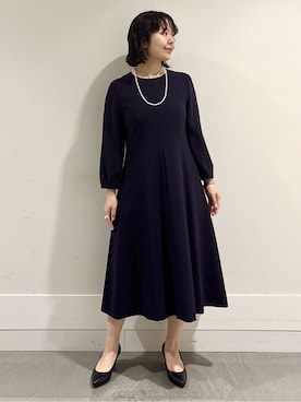 「UNTITLED（アンタイトル）のアイテム（ワンピース/ドレス）」を使った、モエカさん（レディース・156cm）の冬コーディネート