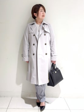 「index（インデックス）のアイテム（パンツ）」を使った、michiさん（レディース・154cm）の春コーディネート