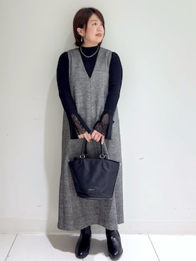 michiさん(レディース・154cm)の冬コーディネート