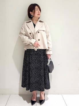 「index（インデックス）のアイテム（ジャケット/アウター）」を使った、michiさん（レディース・154cm）の冬コーディネート