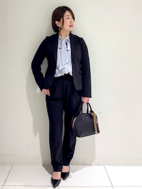 「index（インデックス）のアイテム（バッグ）」を使った、michiさん（レディース・154cm）の冬コーディネート