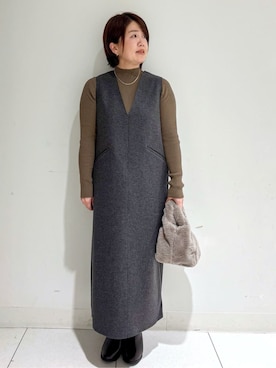 michiさん(レディース・154cm)の冬コーディネート
