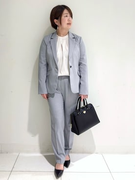 「index（インデックス）のアイテム（テーラードジャケット）」を使った、michiさん（レディース・154cm）の春コーディネート