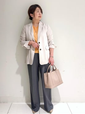 「THE SHOP TK （ザ ショップ ティーケー ）のアイテム」を使った、michiさん（レディース・154cm）の春コーディネート