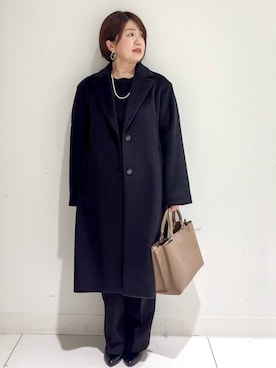 OPAQUE.CLIP カシミヤブレンドウールチェスターコート カシミヤブレンドウールチェスターコートを使った人気ファッション
