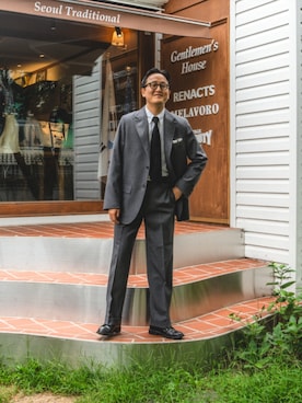 「ALDEN（オールデン）のアイテム」を使った、seoul_tradさん（メンズ・181cm）の秋コーディネート