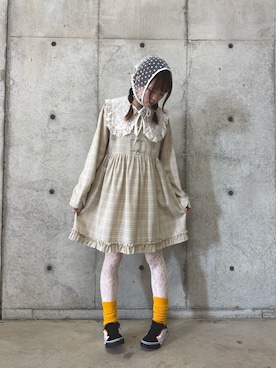 「merry jenny（メリージェニー）のアイテム（ワンピース）」を使った、うゆにさん（レディース・162cm）の秋コーディネート