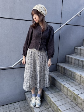 「VINTAGE（ヴィンテージ）のアイテム（トップス）」を使った、うゆにさん（レディース・162cm）の秋コーディネート