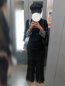 「アイテム（キャスケット）」を使った、hukusukisさん（メンズ・164cm）の秋コーディネート
