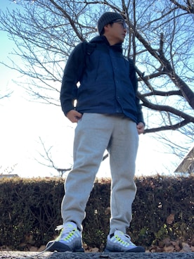 「新星WEARISTAにエントリー」｜「アイテム（マウンテンパーカー）」を使った、naoki__0603さん（メンズ・170cm）の冬コーディネート