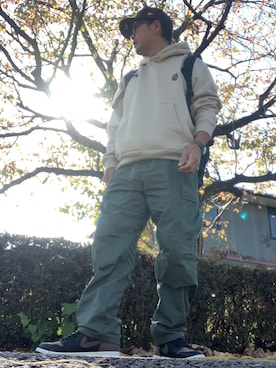 「EXAMPLE（エグザンプル）のアイテム」を使った、naoki__0603さん（メンズ・170cm）の秋コーディネート