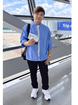 「EDWIN（エドウィン）のアイテム（パンツ）」を使った、哲 てつさん（メンズ・172cm）の秋コーディネート