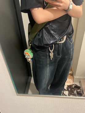 「SPLR（エス・ピー・エル・アール）のアイテム（Bags、グリーン系）」を使った、りんまるさん（メンズ・160cm）の秋コーディネート